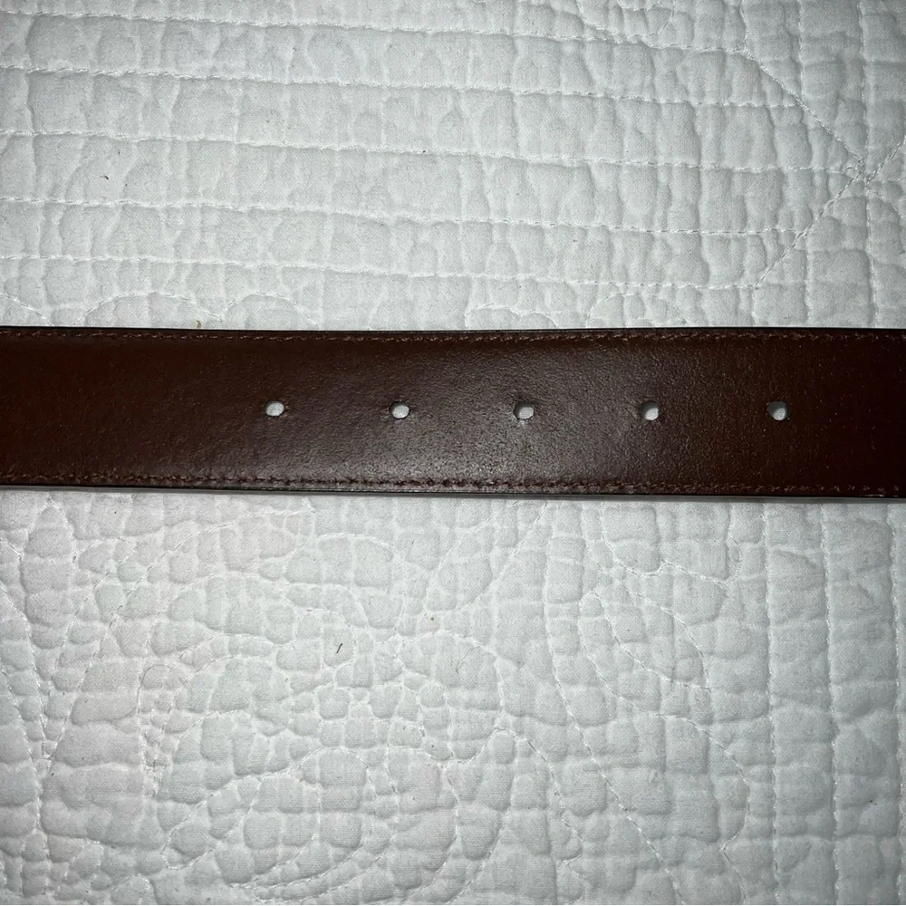 FOSSIL Woodrow Dark Brown Genuine Leather Belt Mens NWT Sz 40 - Picture 4 of 11